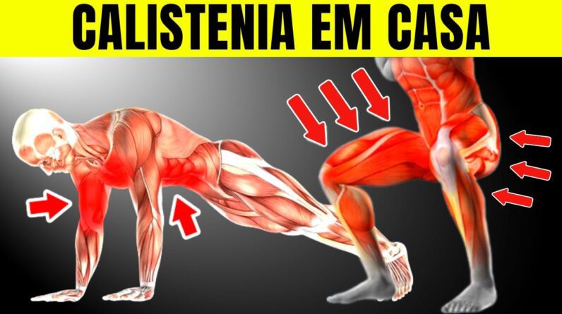 Melhores exercícios de Calistenia para fazer em casa / Treino sem equipamentos | CORPO HIPERTROFIADO