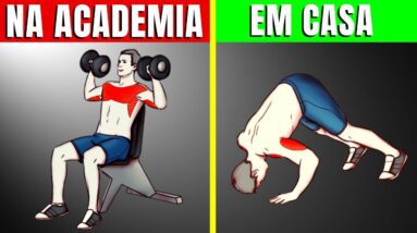 6 Exercícios de Academia que você pode Fazer EM CASA / Treino Sem Equipamentos | CORPO HIPERTROFIADO